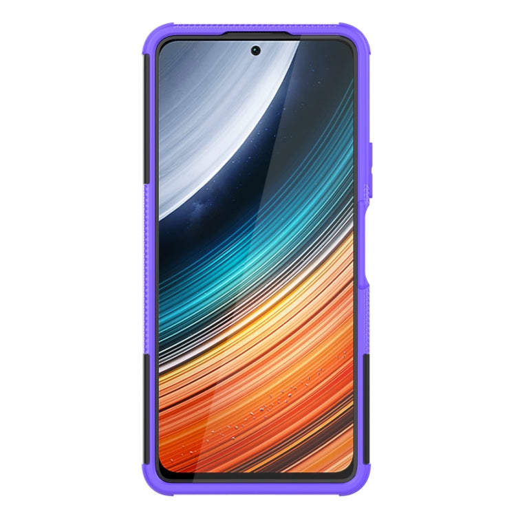 For Xiaomi Redmi K40S Tire Texture TPU + PC Phone Case with Holder