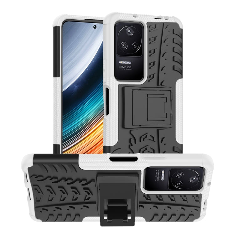 For Xiaomi Redmi K40S Tire Texture TPU + PC Phone Case with Holder