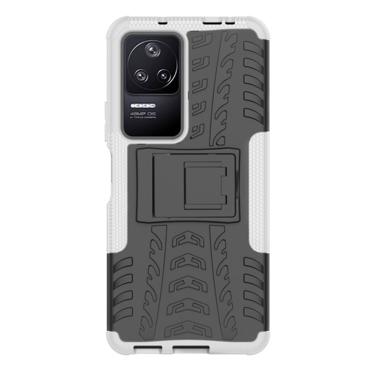 For Xiaomi Redmi K40S Tire Texture TPU + PC Phone Case with Holder