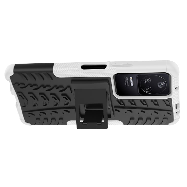 For Xiaomi Redmi K40S Tire Texture TPU + PC Phone Case with Holder