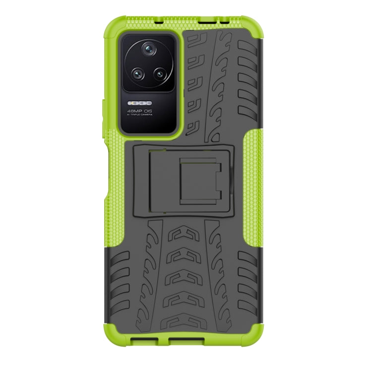 For Xiaomi Redmi K40S Tire Texture TPU + PC Phone Case with Holder