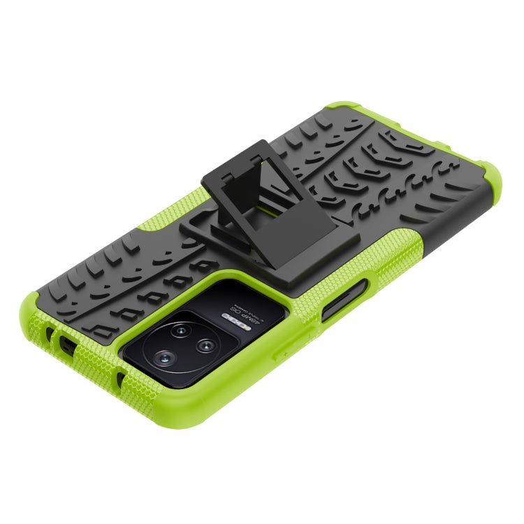 For Xiaomi Redmi K40S Tire Texture TPU + PC Phone Case with Holder