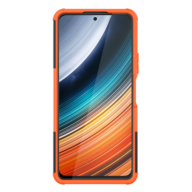 For Xiaomi Redmi K40S Tire Texture TPU + PC Phone Case with Holder