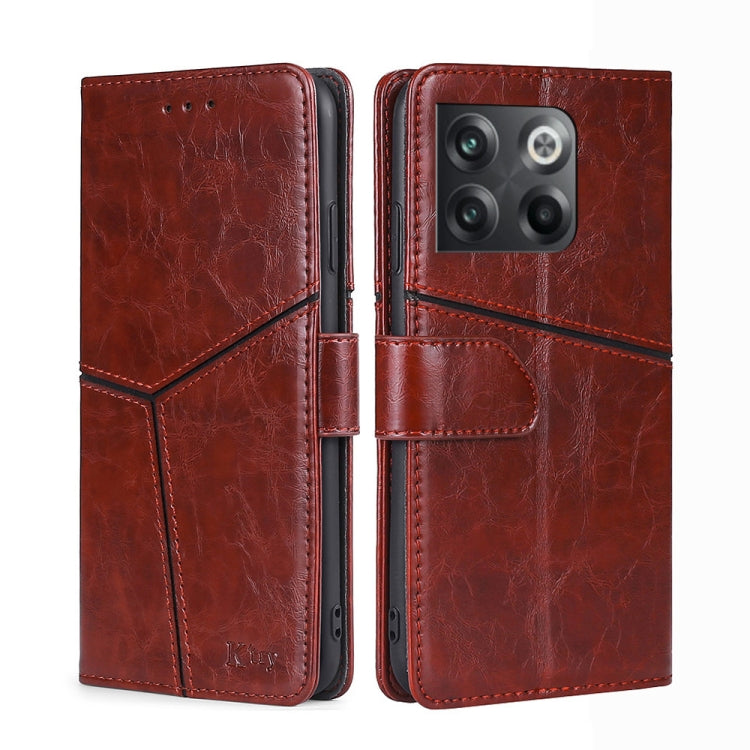 For OnePlus Ace Pro 5G Geometric Stitching Leather Phone Case