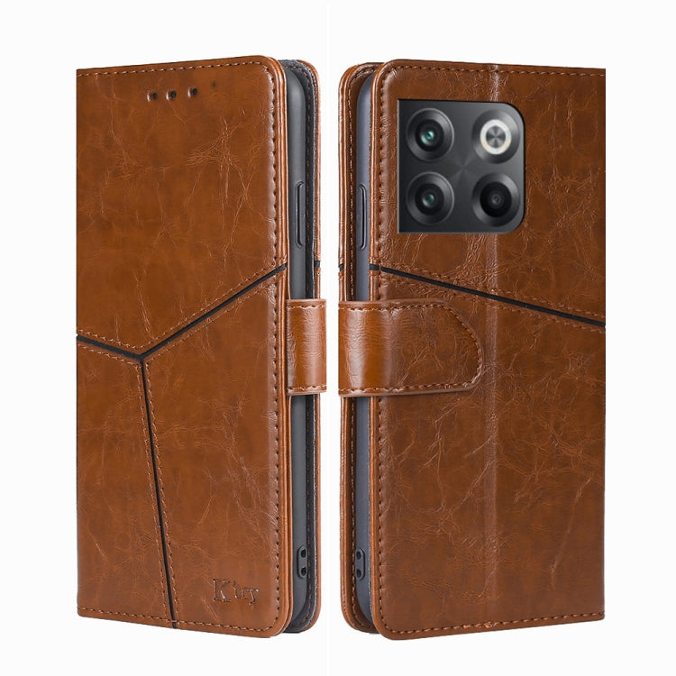 For OnePlus Ace Pro 5G Geometric Stitching Leather Phone Case