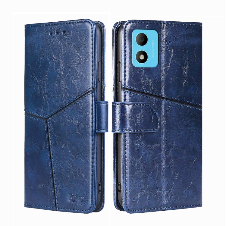 For TCL 305i Geometric Stitching Leather Phone Case