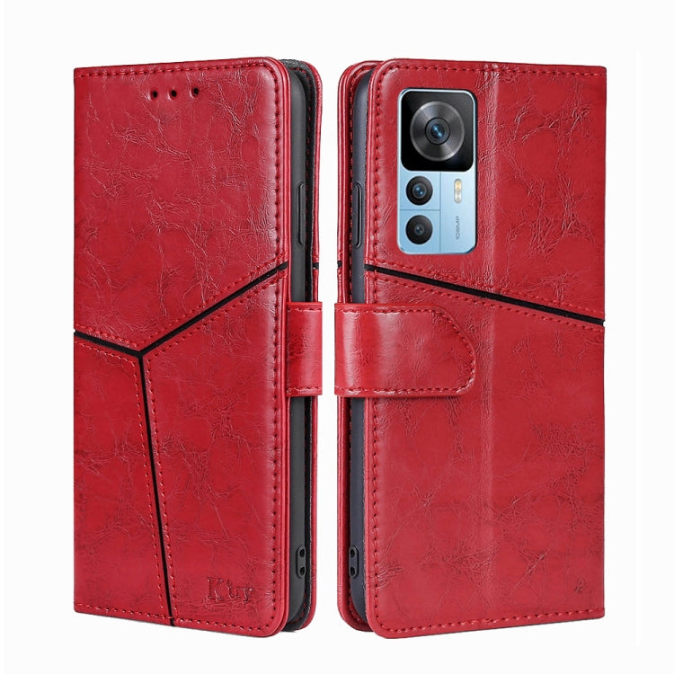 For Xiaomi Redmi K50 Ultra/Xiaomi 12T/Xiaomi 12T Pro Geometric Stitching Leather Phone Case
