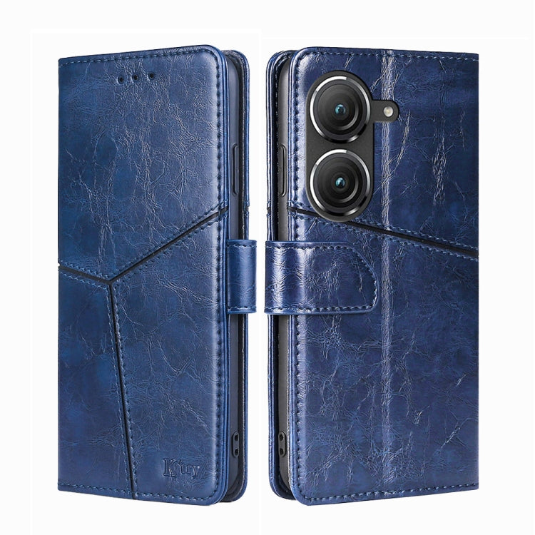 For Asus Zenfone 9 Geometric Stitching Leather Phone Case