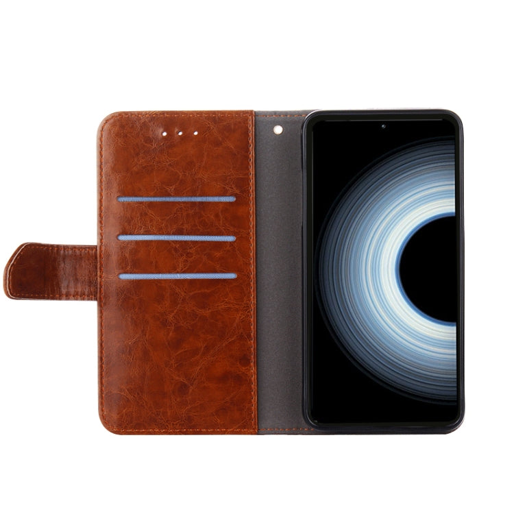 For Asus Zenfone 9 Geometric Stitching Leather Phone Case