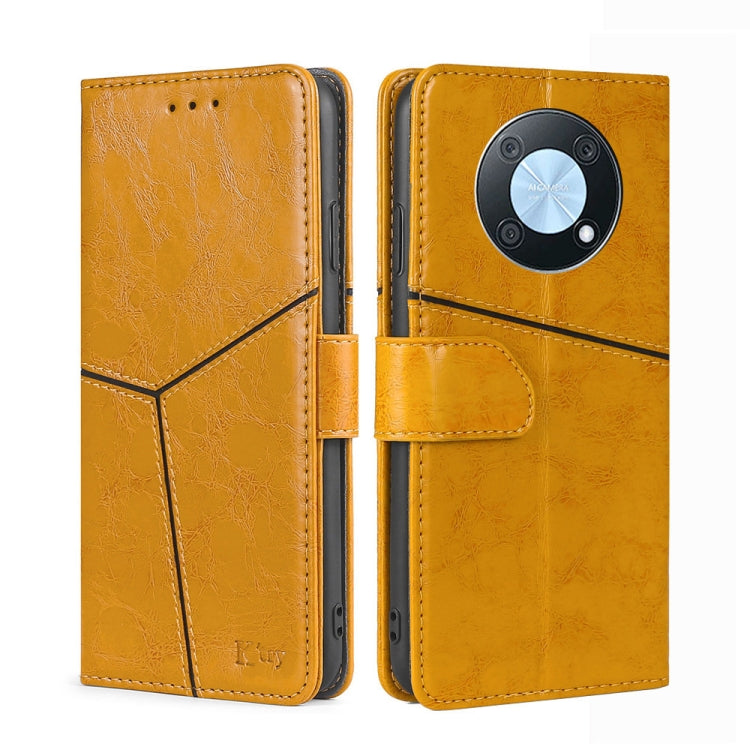 For Huawei nova Y90 4G Geometric Stitching Leather Phone Case