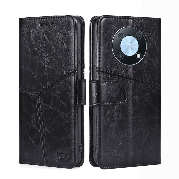 For Huawei nova Y90 4G Geometric Stitching Leather Phone Case