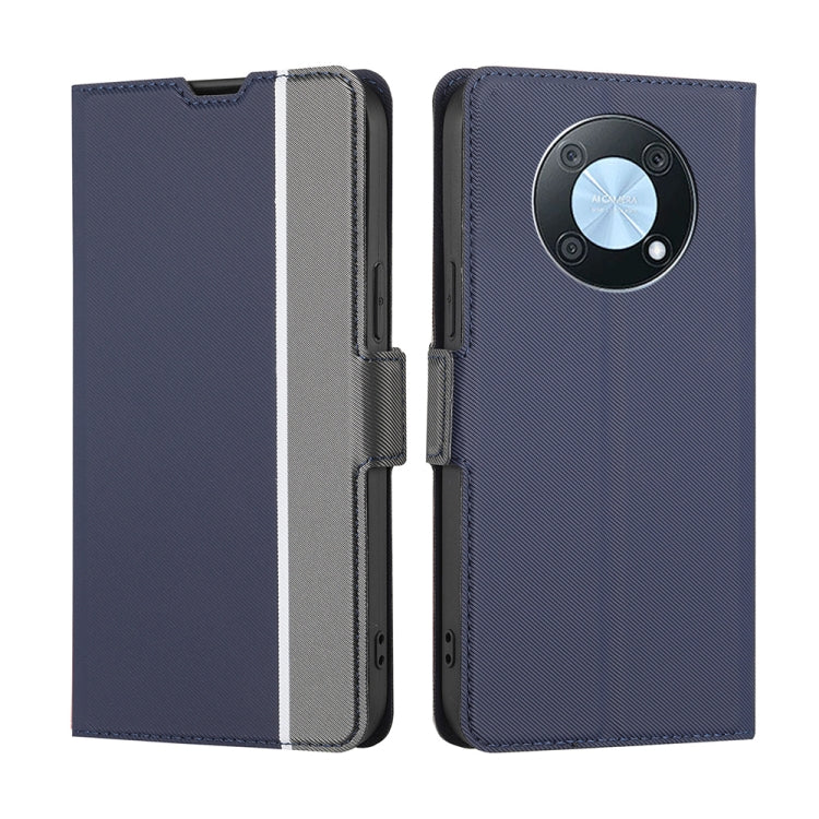 For Huawei nova Y90 4G Twill Texture Side Button Leather Phone Case