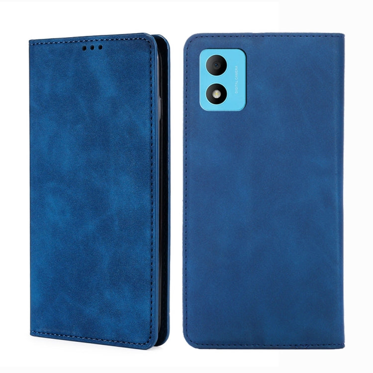 For TCL 305i Skin Feel Magnetic Horizontal Flip Leather Phone Case