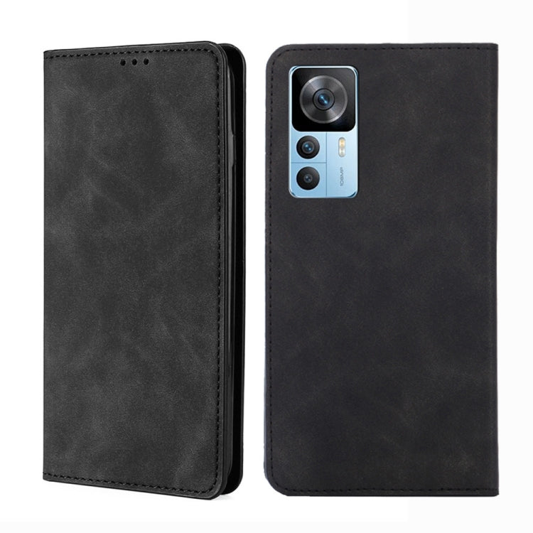 For Xiaomi Redmi K50 Ultra/Xiaomi 12T/Xiaomi 12T Pro Skin Feel Magnetic Horizontal Flip Leather Phone Case