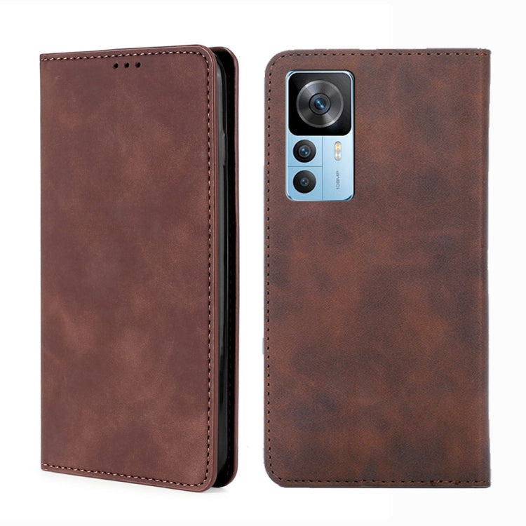 For Xiaomi Redmi K50 Ultra/Xiaomi 12T/Xiaomi 12T Pro Skin Feel Magnetic Horizontal Flip Leather Phone Case
