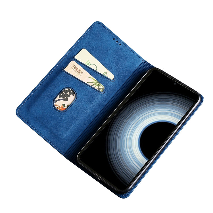 For Asus Zenfone 9 Skin Feel Magnetic Horizontal Flip Leather Phone Case