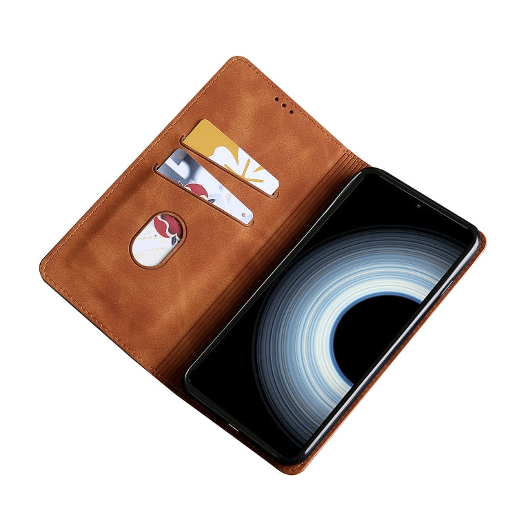 For Asus Zenfone 9 Skin Feel Magnetic Horizontal Flip Leather Phone Case