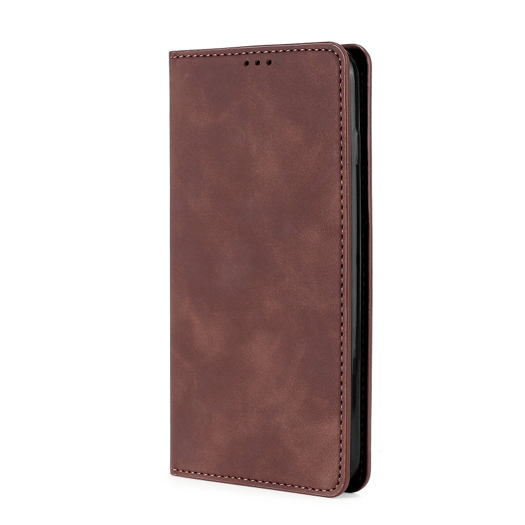 For Asus Zenfone 9 Skin Feel Magnetic Horizontal Flip Leather Phone Case