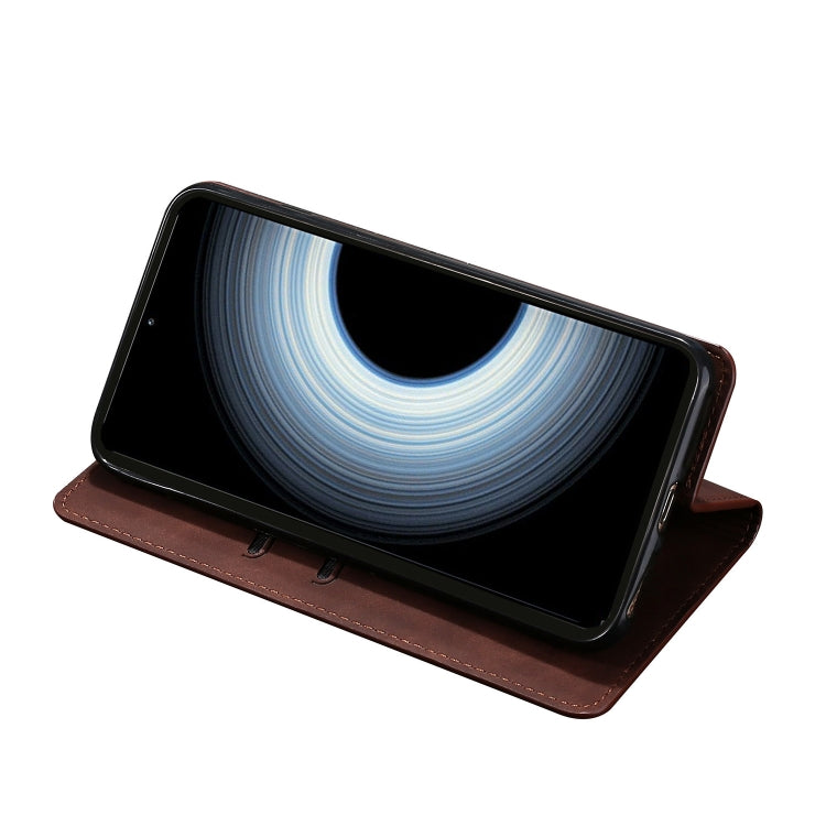 For Asus Zenfone 9 Skin Feel Magnetic Horizontal Flip Leather Phone Case