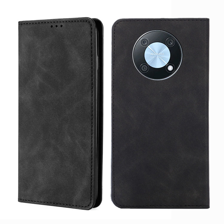 For Huawei nova Y90 4G Skin Feel Magnetic Horizontal Flip Leather Phone Case