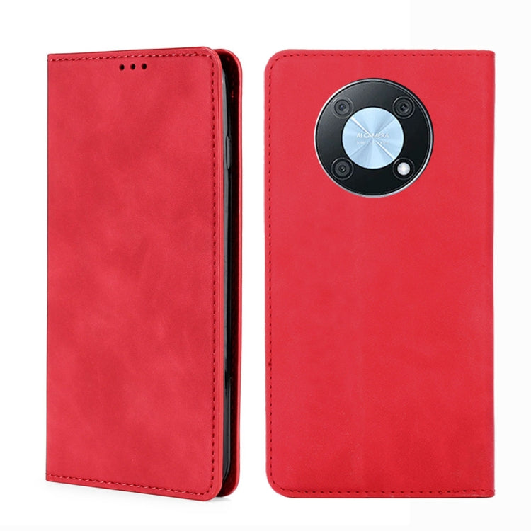 For Huawei nova Y90 4G Skin Feel Magnetic Horizontal Flip Leather Phone Case