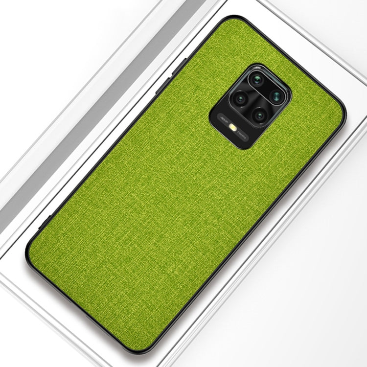 For Xiaomi Redmi Note 9 Pro Shockproof Cloth Texture PC + TPU Protective Case