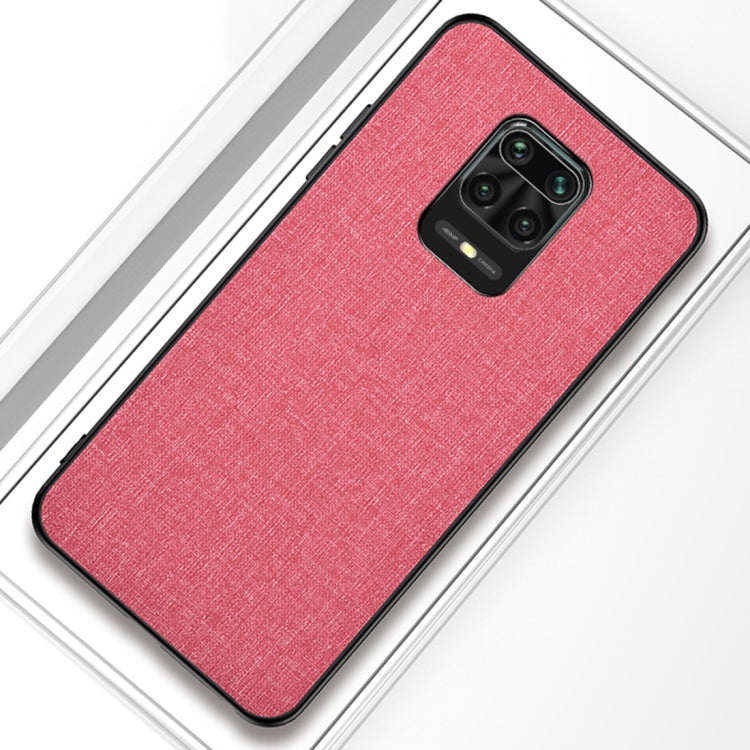For Xiaomi Redmi Note 9 Pro Shockproof Cloth Texture PC + TPU Protective Case
