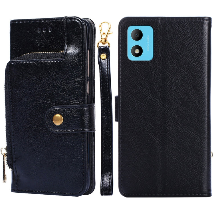 For TCL 305i Zipper Bag Leather Phone Case