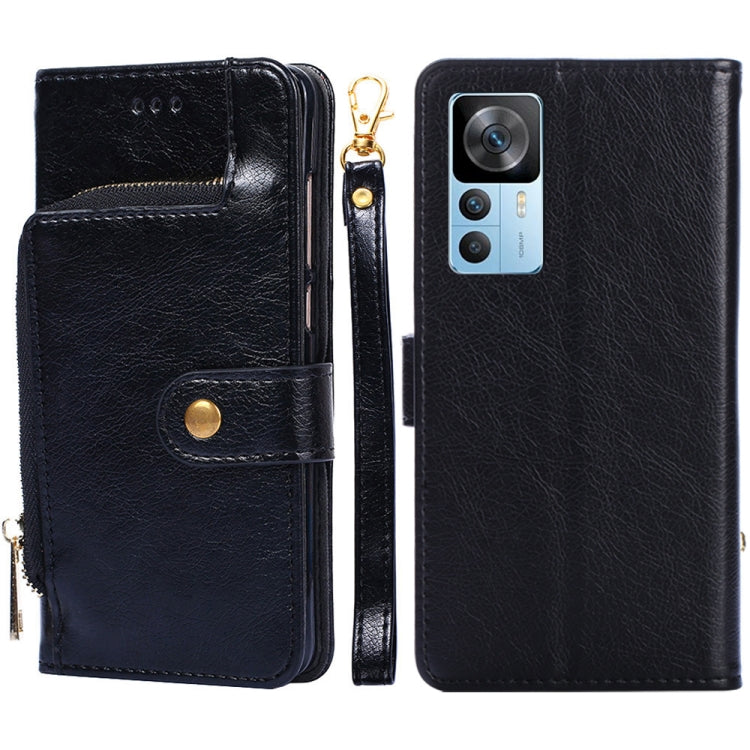 For Xiaomi Redmi K50 Ultra/Xiaomi 12T/Xiaomi 12T Pro Zipper Bag Leather Phone Case