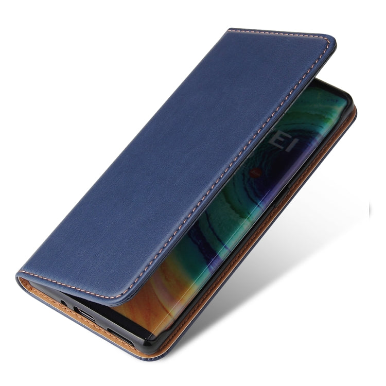 For Huawei Mate 30 Pro Fierre Shann PU Genuine Leather Texture Horizontal Flip Leather Case with Holder & Card Slots & Wallet