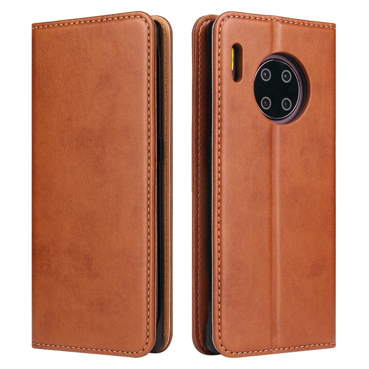 For Huawei Mate 30 Pro Fierre Shann PU Genuine Leather Texture Horizontal Flip Leather Case with Holder & Card Slots & Wallet