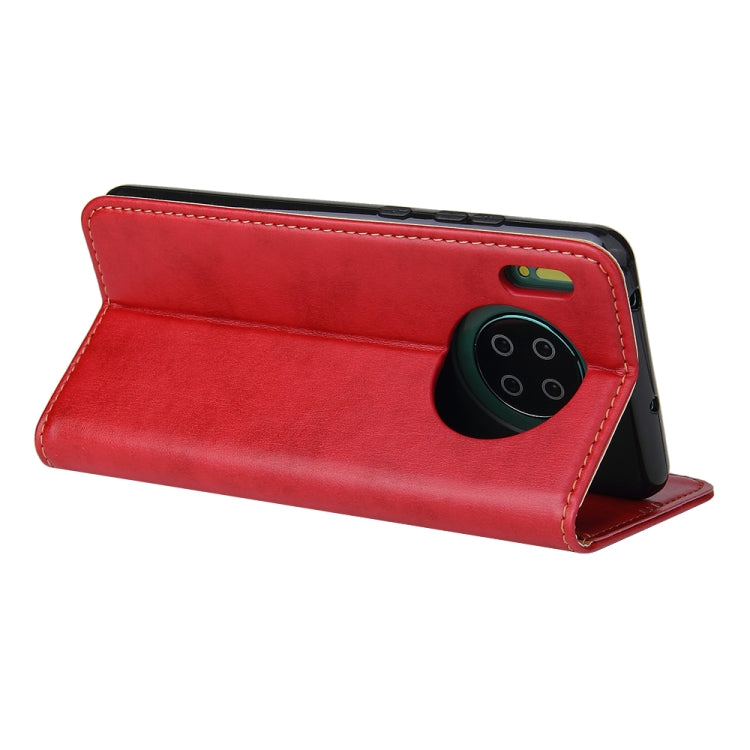 For Huawei Mate 30 Fierre Shann PU Genuine Leather Texture Horizontal Flip Leather Case with Holder & Card Slots & Wallet