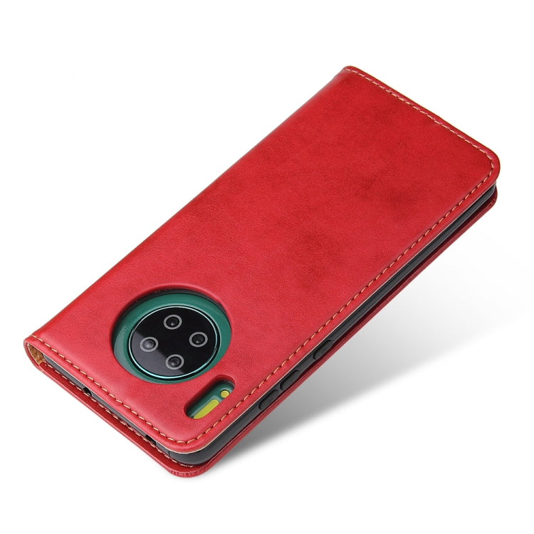 For Huawei Mate 30 Fierre Shann PU Genuine Leather Texture Horizontal Flip Leather Case with Holder & Card Slots & Wallet