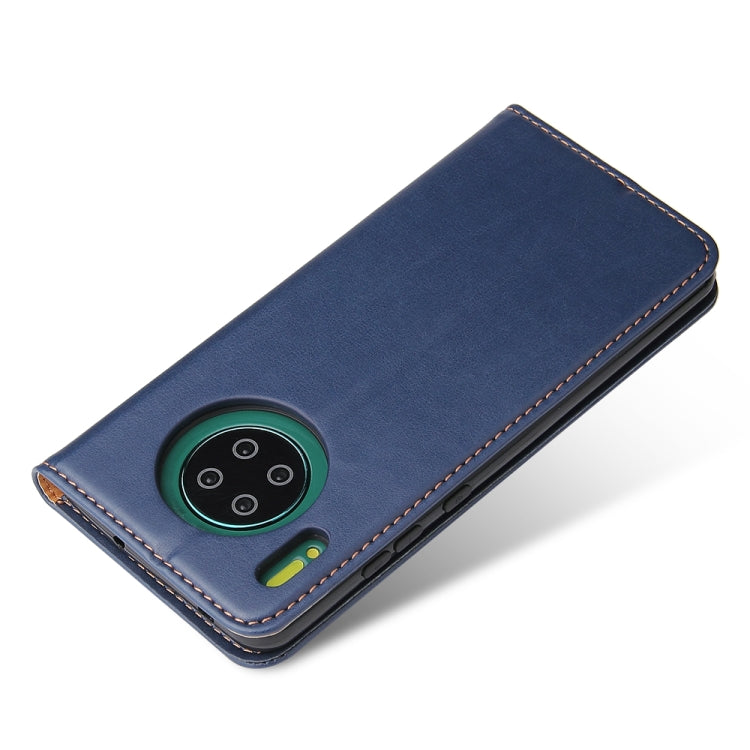 For Huawei Mate 30 Fierre Shann PU Genuine Leather Texture Horizontal Flip Leather Case with Holder & Card Slots & Wallet