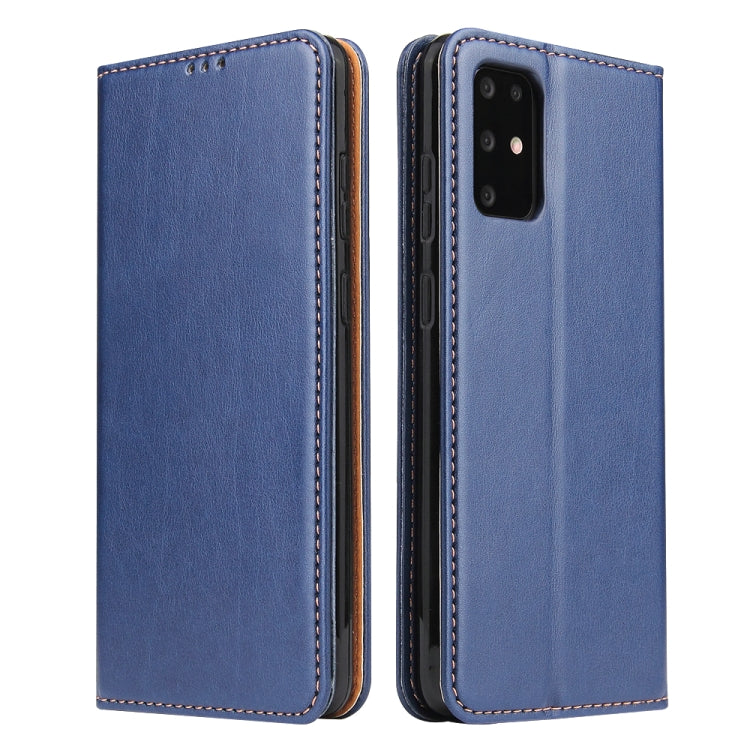 For Galaxy S20+ Fierre Shann PU Genuine Leather Texture Horizontal Flip Leather Case with Holder & Card Slots & Wallet