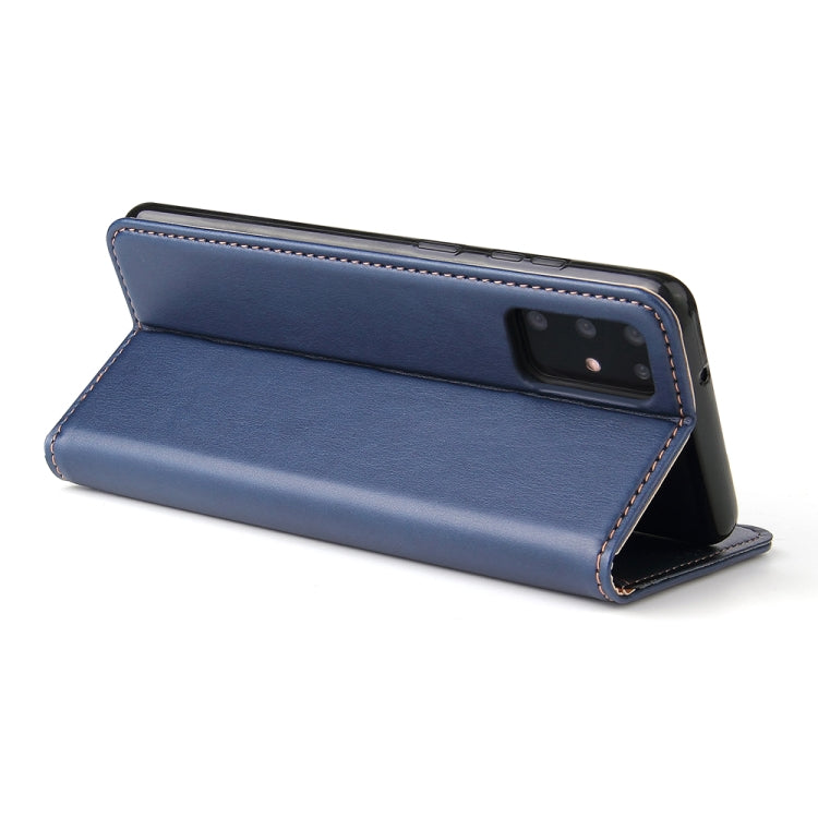 For Galaxy S20+ Fierre Shann PU Genuine Leather Texture Horizontal Flip Leather Case with Holder & Card Slots & Wallet