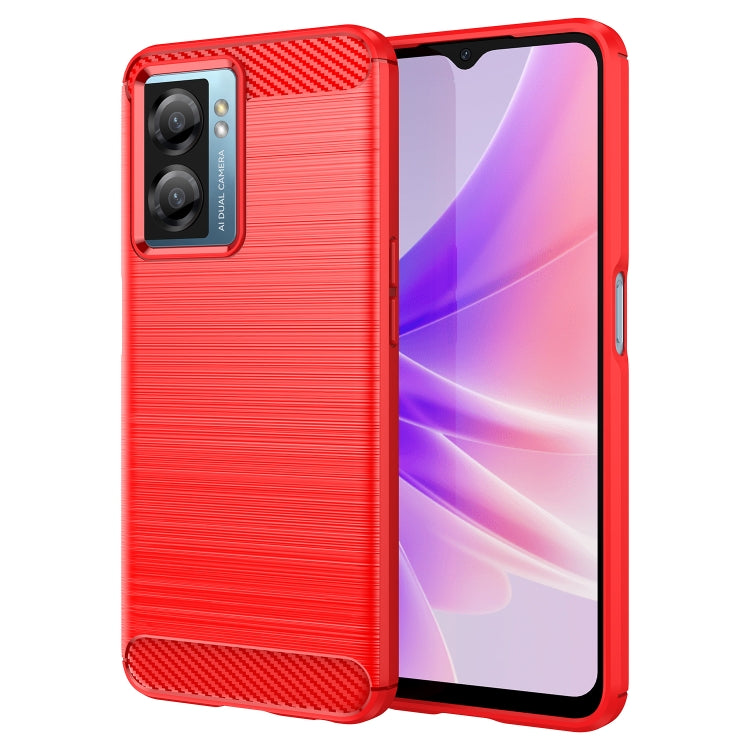 For OnePlus Nord N20 SE Brushed Texture Carbon Fiber Shockproof TPU Phone Case