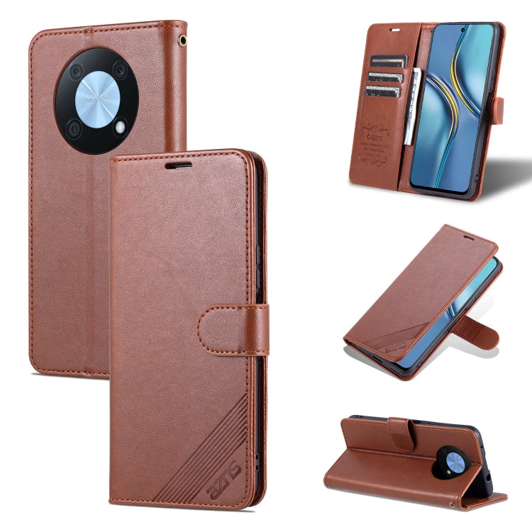 For Huawei Enjoy 50 Pro/Nova Y90 AZNS Sheepskin Texture Flip Leather Phone Case