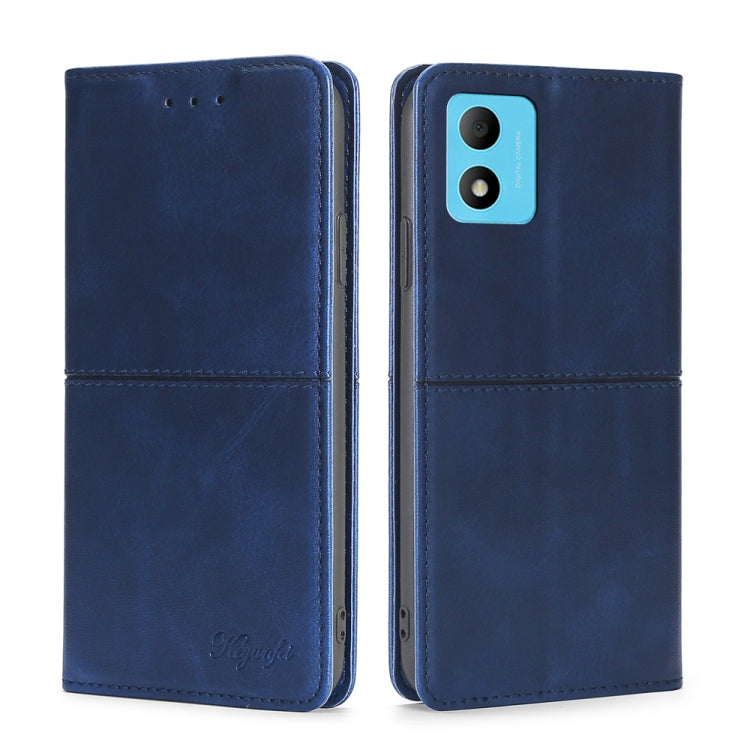 For TCL 305i Cow Texture Magnetic Horizontal Flip Leather Phone Case