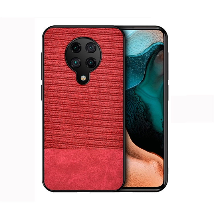 For Xiaomi Redmi K30 Pro Shockproof Splicing PU + Cloth Texture PC + TPU Protective Case