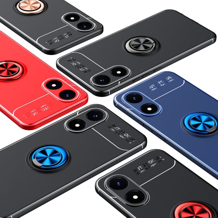 For vivo Y02S Metal Ring Holder TPU Phone Case