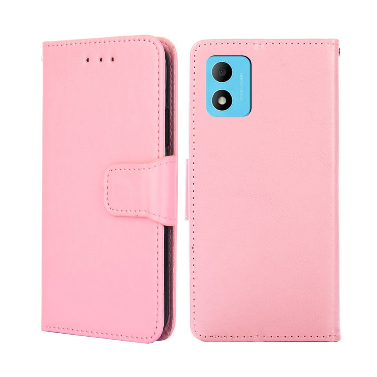 For TCL 305i Crystal Texture Horizontal Flip Leather Phone Case