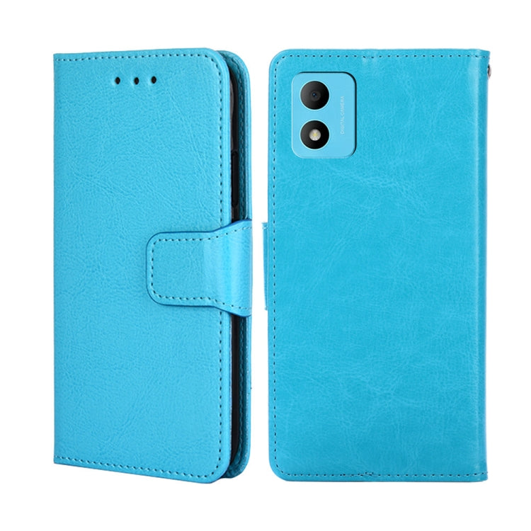 For TCL 305i Crystal Texture Horizontal Flip Leather Phone Case