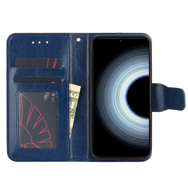 For Asus Zenfone 9 Crystal Texture Horizontal Flip Leather Phone Case
