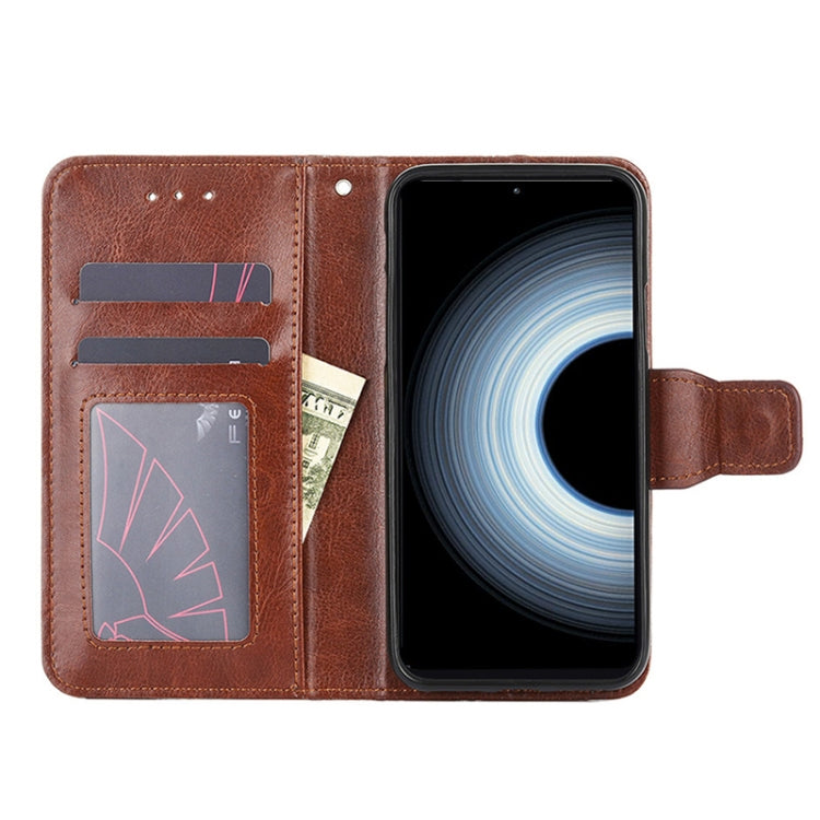 For Asus Zenfone 9 Crystal Texture Horizontal Flip Leather Phone Case