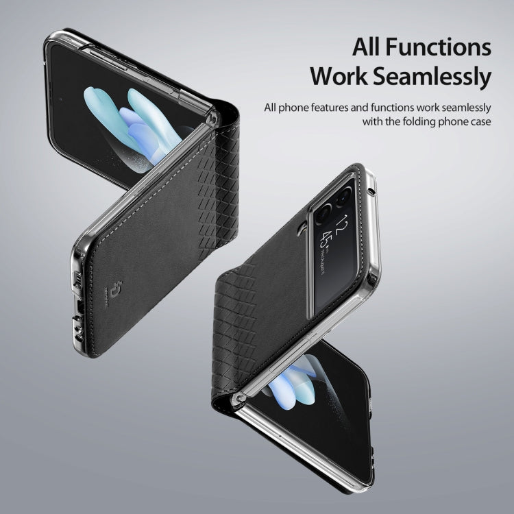 For Samsung Galaxy Z Flip4 DUX DUCIS Bril Series PU + TPU Phone Case