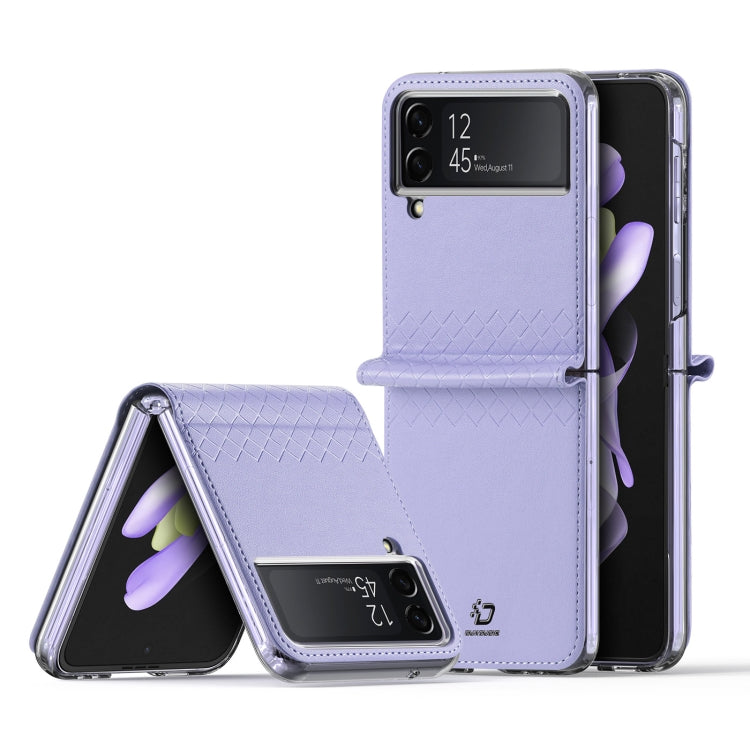 For Samsung Galaxy Z Flip4 DUX DUCIS Bril Series PU + TPU Phone Case