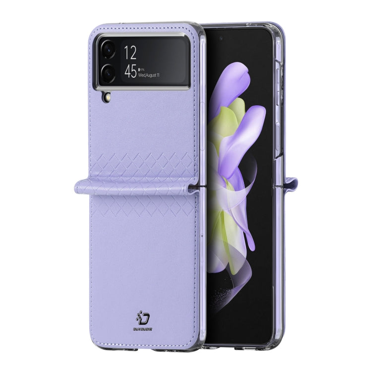 For Samsung Galaxy Z Flip4 DUX DUCIS Bril Series PU + TPU Phone Case
