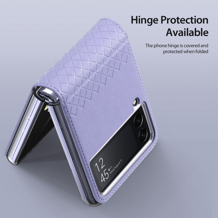 For Samsung Galaxy Z Flip4 DUX DUCIS Bril Series PU + TPU Phone Case