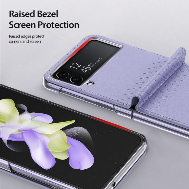 For Samsung Galaxy Z Flip4 DUX DUCIS Bril Series PU + TPU Phone Case
